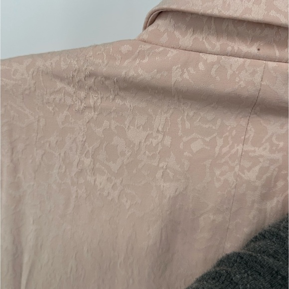 House Of Harlow 1960 Blush Pink Jacquard Double Breasted Blazer Jacket XS - Picture 4 of 5